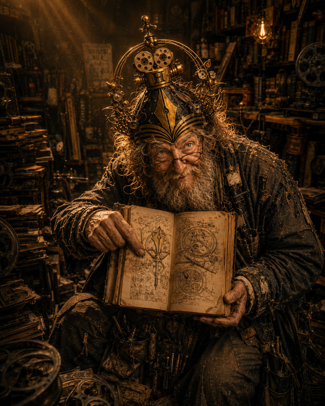 L’Archiviste présente un livre ancien